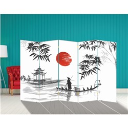 Ширма "Бамбук. Декор 4" 250 × 160 см